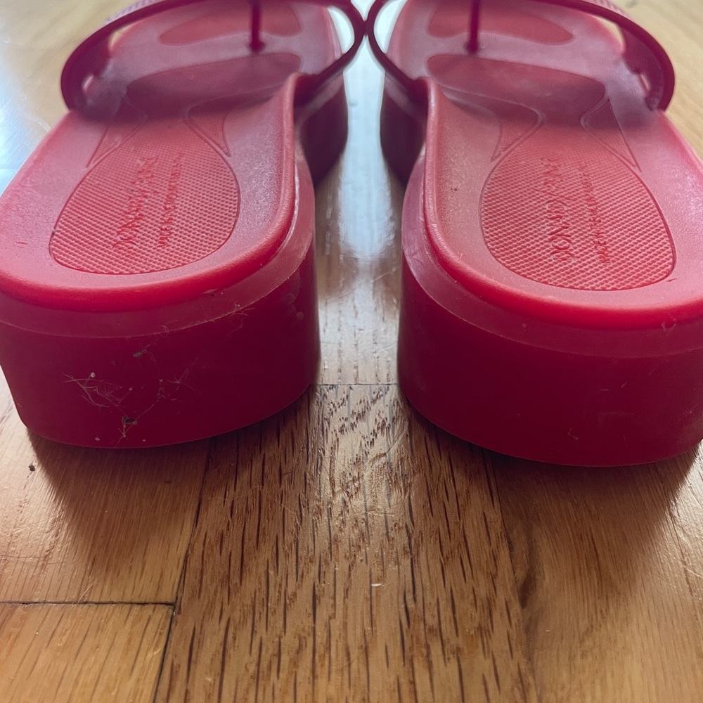 Donald Pliner Red Slide rubber Sandals - Picture 6 of 7